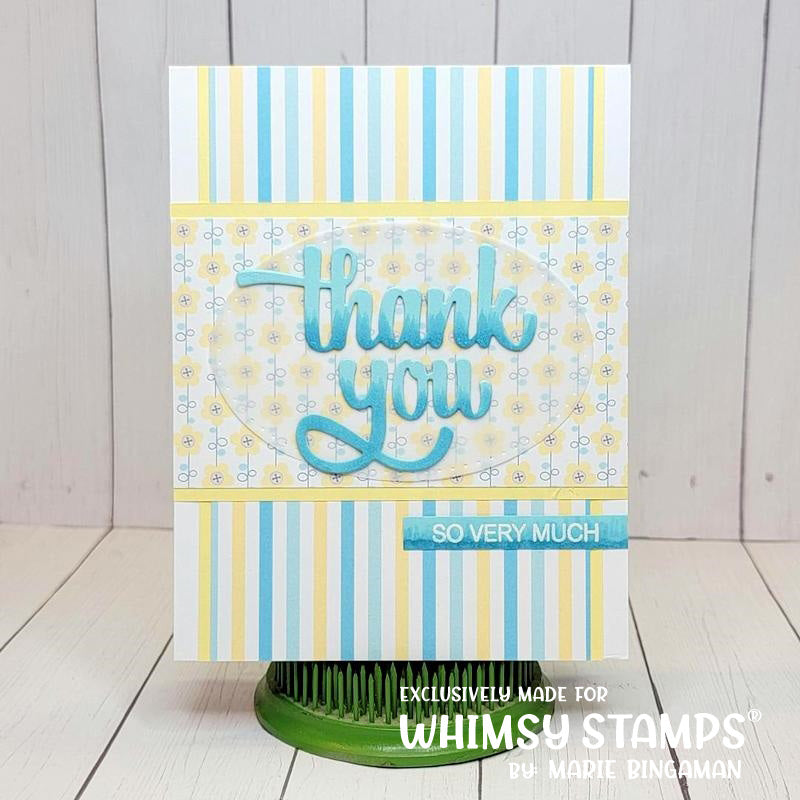 Thank You Word Die - Whimsy Stamps