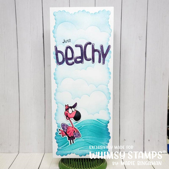 It's Cloudy - 6x9 Stencil - Whimsy Stamps