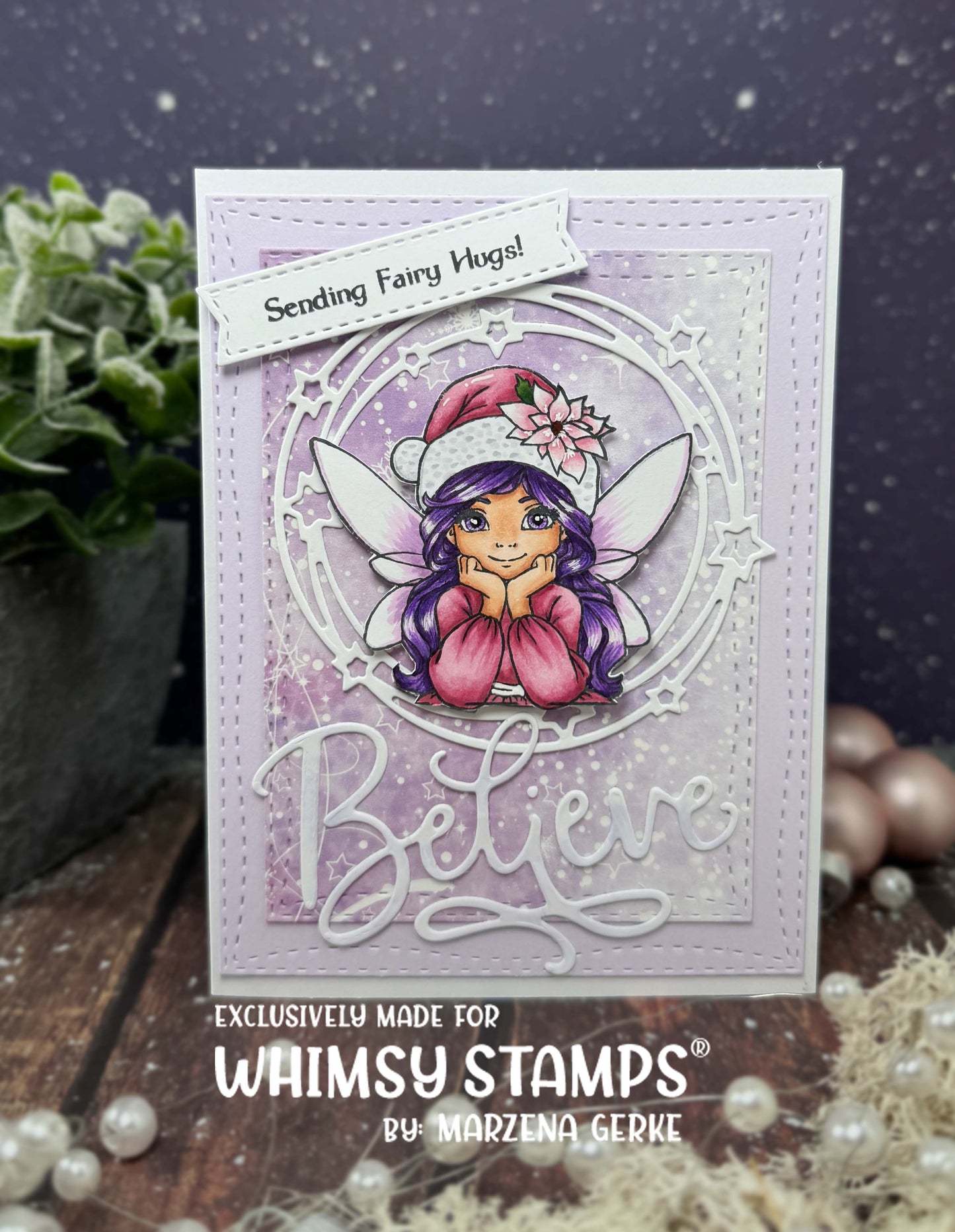 **NEW Christmas Fairy Wishes Clear Stamps