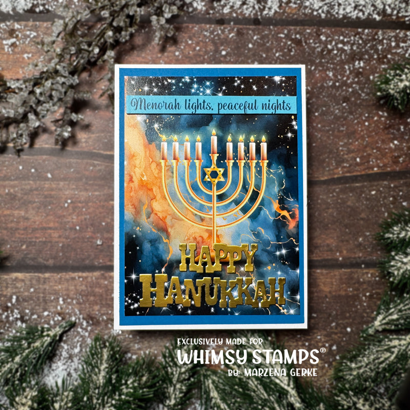 *NEW Quick Card Fronts - Hanukkah - Whimsy Stamps