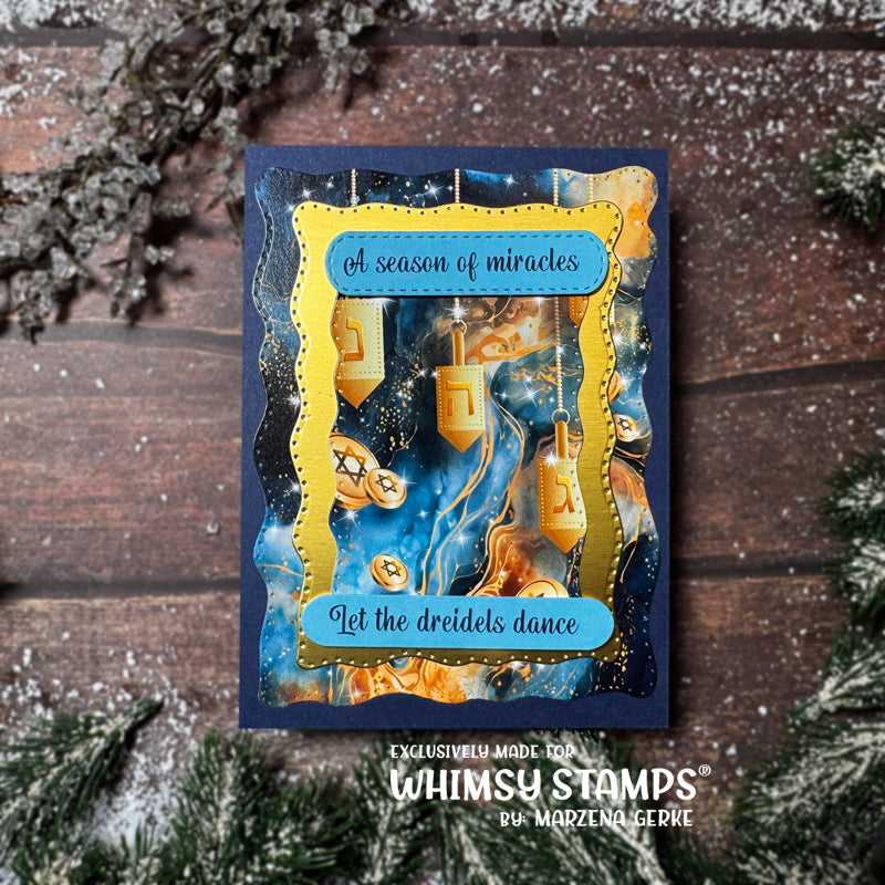 *NEW Quick Card Fronts - Hanukkah - Whimsy Stamps