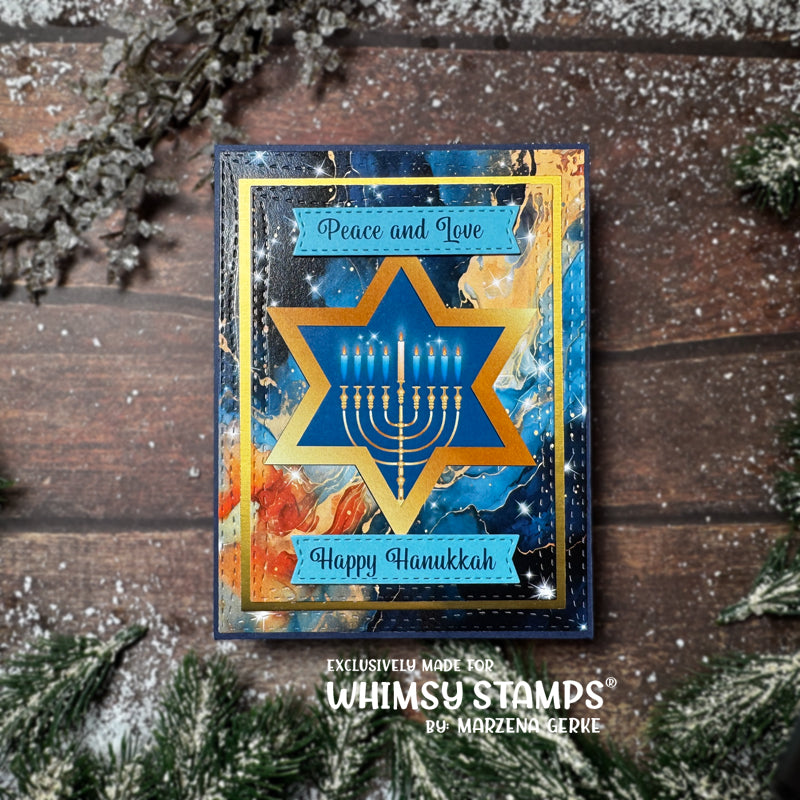 *NEW Quick Card Fronts - Hanukkah - Whimsy Stamps