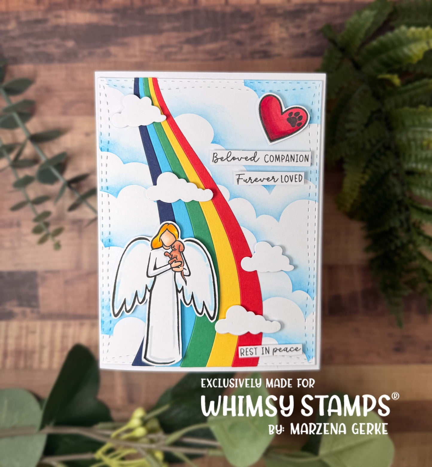 **NEW Rainbow Angel Clear Stamps