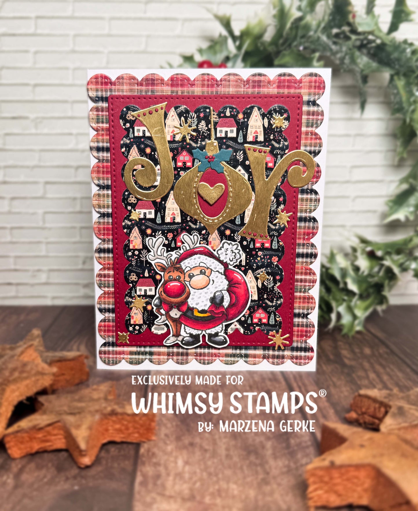 *NEW Santa Comes to Town Clear Stamps