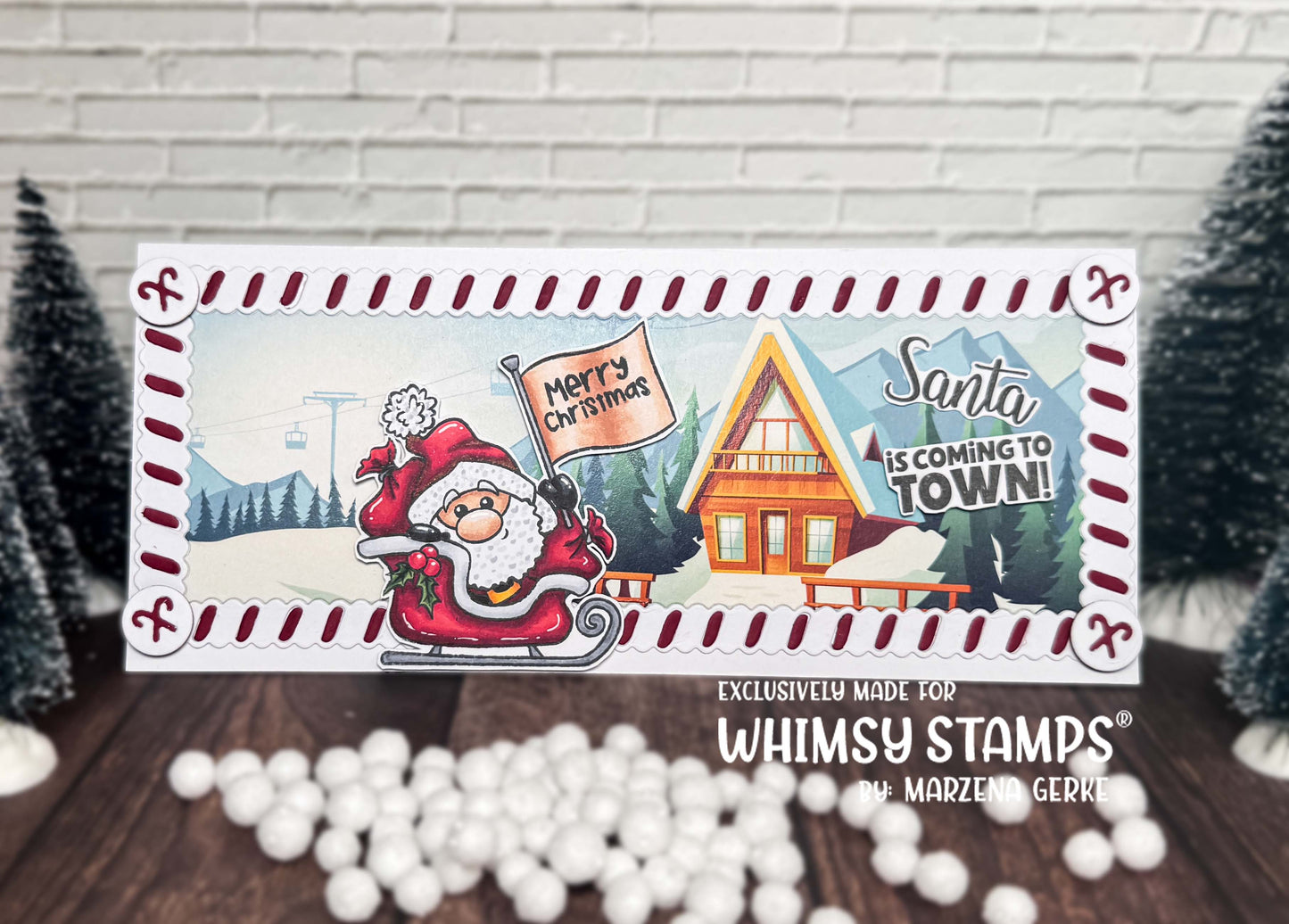 *NEW Santa Comes to Town Clear Stamps