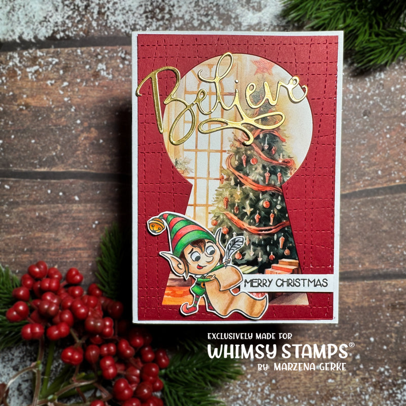 Tweed Cover Plate Die - Whimsy Stamps