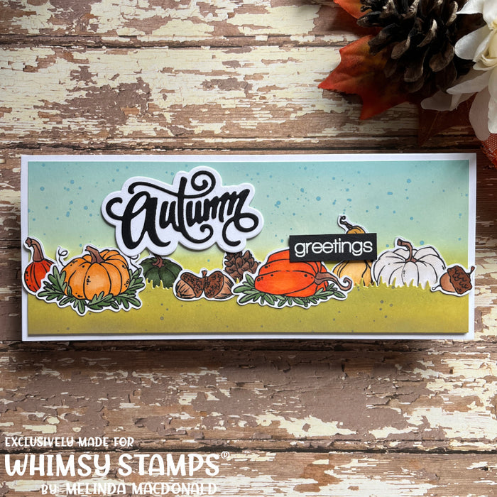 Gourds and Pumpkins Clear Stamps - Whimsy Stamps