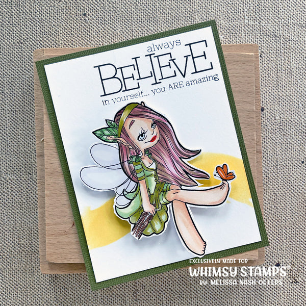 Butterfly Fairy - Digital Stamp - Whimsy Stamps