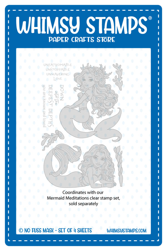 Mermaid Meditations NoFuss Masks - Whimsy Stamps