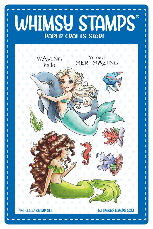 Mermaid Whispers Clear Stamps - Whimsy Stamps