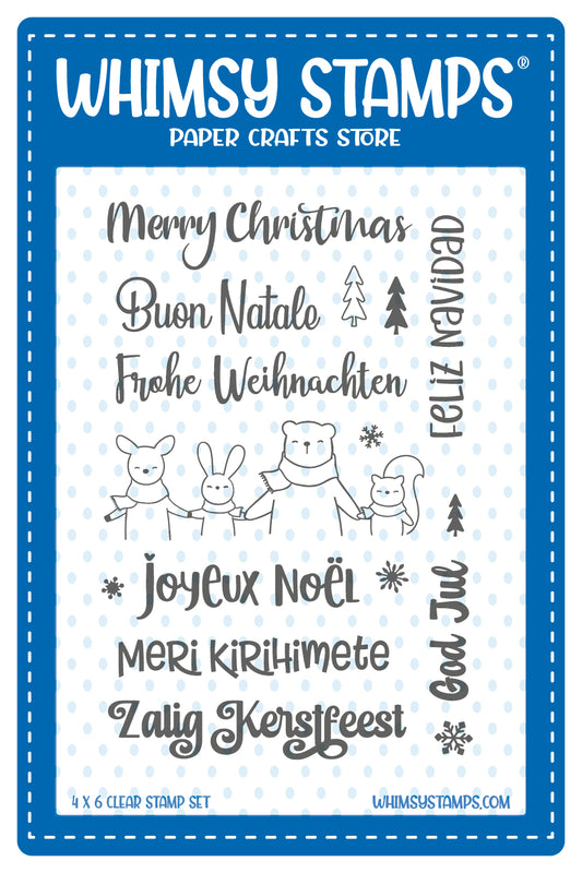 Merry Christmas Around the World Clear Stamps