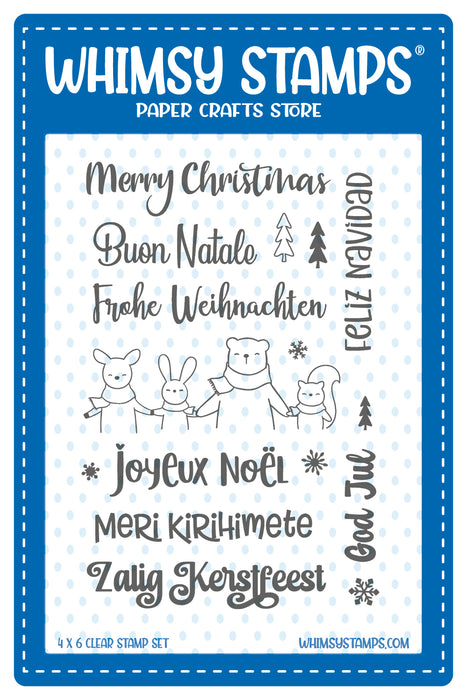 **NEW Merry Christmas Around the World Clear Stamps