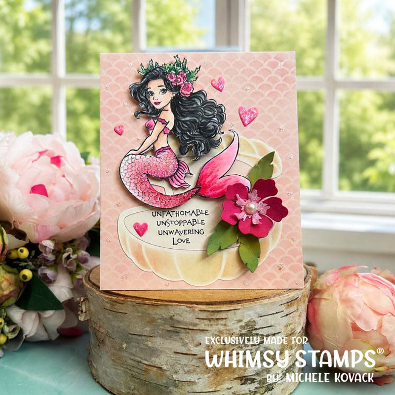 Mermaid Meditations Clear Stamps - Whimsy Stamps