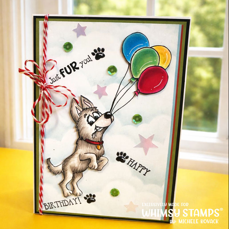 *NEW Doggone Birthdays Clear Stamps - Whimsy Stamps
