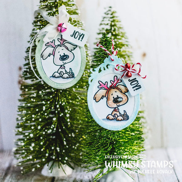 **NEW Christmas Doggies Clear Stamps - Whimsy Stamps
