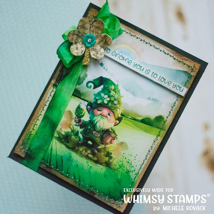 **NEW Quick Card Fronts - A2 Gnome Wishes - Whimsy Stamps
