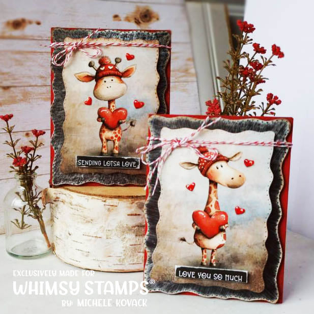 Wavy Pierced Rectangles Die Set - Whimsy Stamps