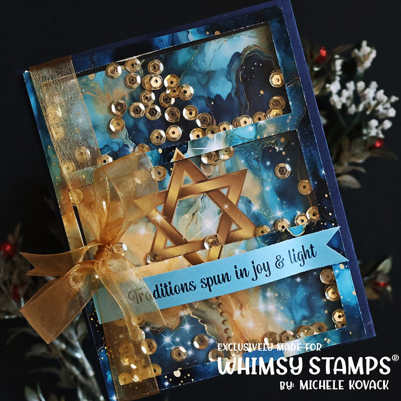 *NEW Quick Card Fronts - Hanukkah - Whimsy Stamps