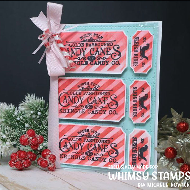 Terrific Christmas Tickets Clear Stamps - Whimsy Stamps