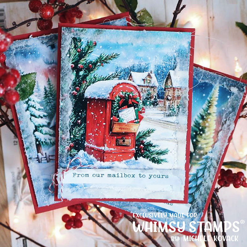 *NEW Quick Card Fronts - Merry Mail - Whimsy Stamps