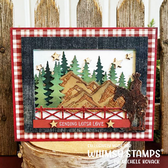 Rocky Range and Pines Die Set - Whimsy Stamps