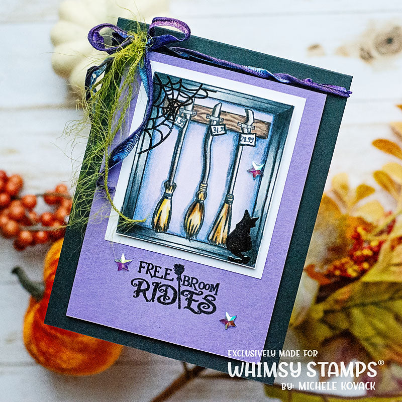 *NEW Witch Broom Sale Clear Stamps