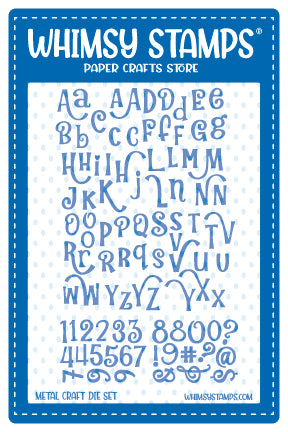 Mix and Mingle Alphabet and Numbers Die Set - Whimsy Stamps