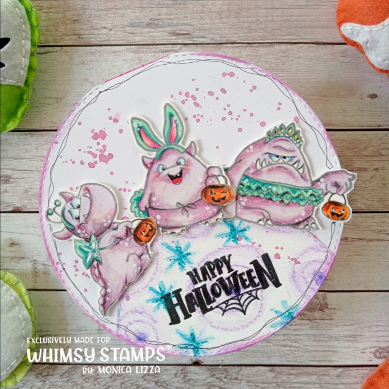 Monster Halloween Clear Stamps - Whimsy Stamps
