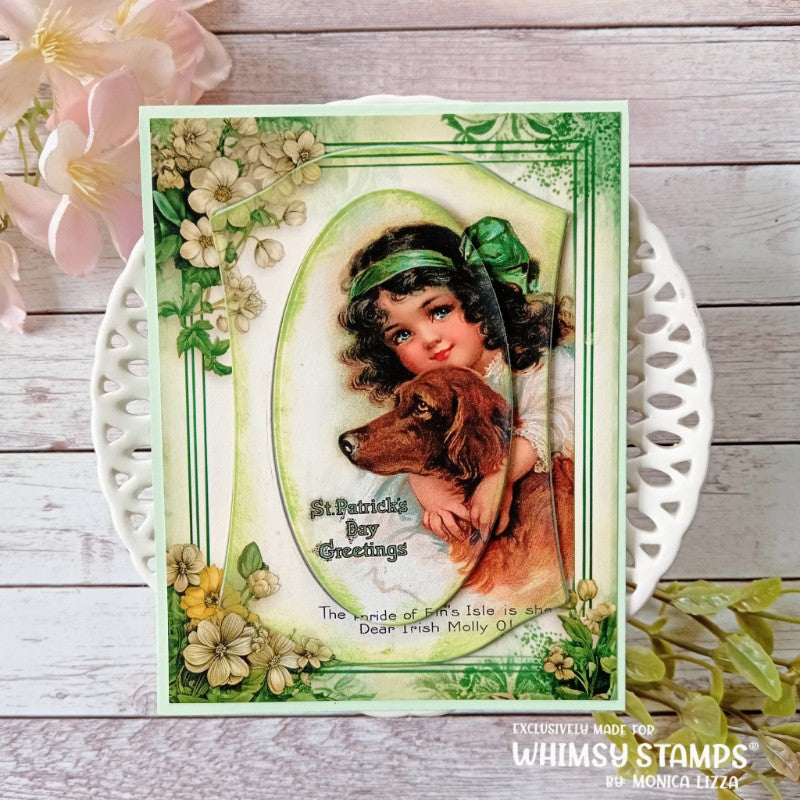 Quick Card Fronts - St. Patrick's Day Vintage Postcards - Whimsy Stamps