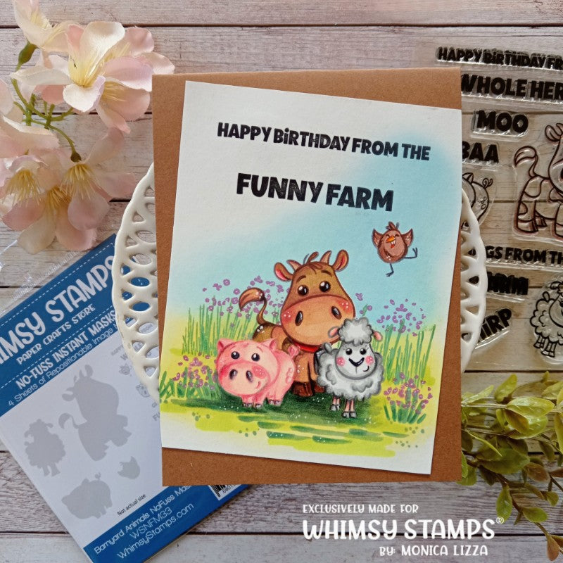 Barnyard Animals Clear Stamps - Whimsy Stamps