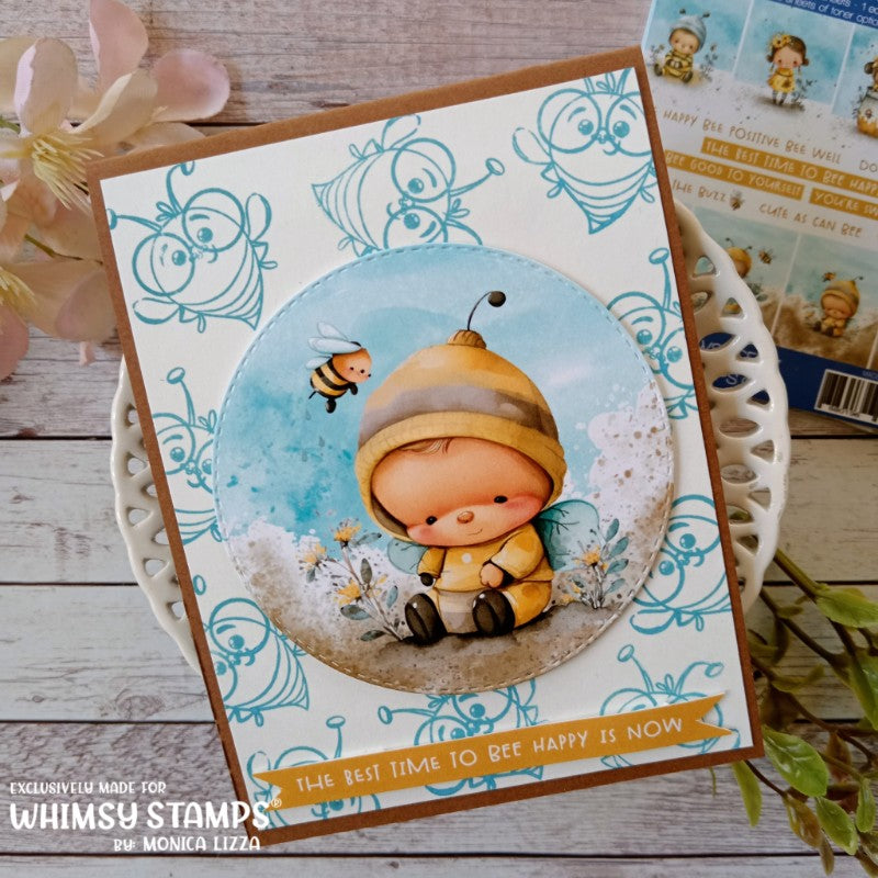 Quick Card Fronts - Bee Cute - Whimsy Stamps