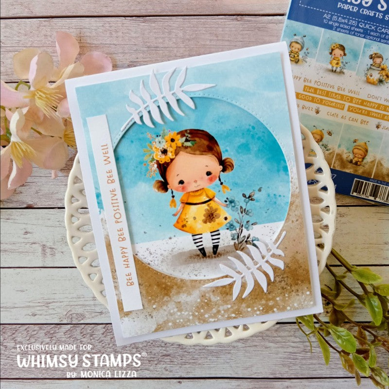 Quick Card Fronts - Bee Cute - Whimsy Stamps