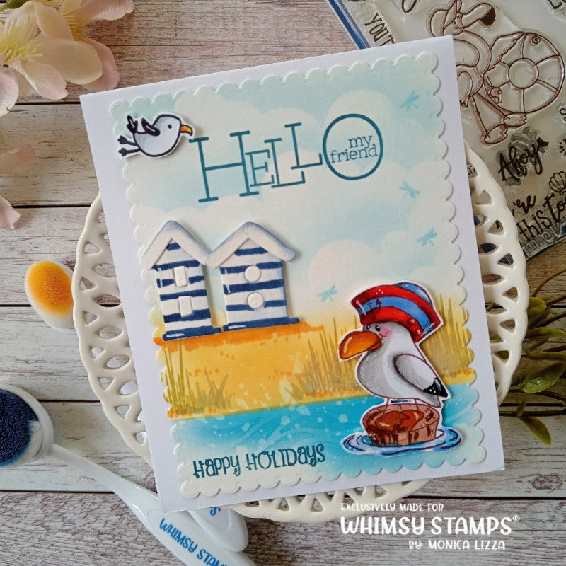 Primitive Birdhouses Die Set - Whimsy Stamps