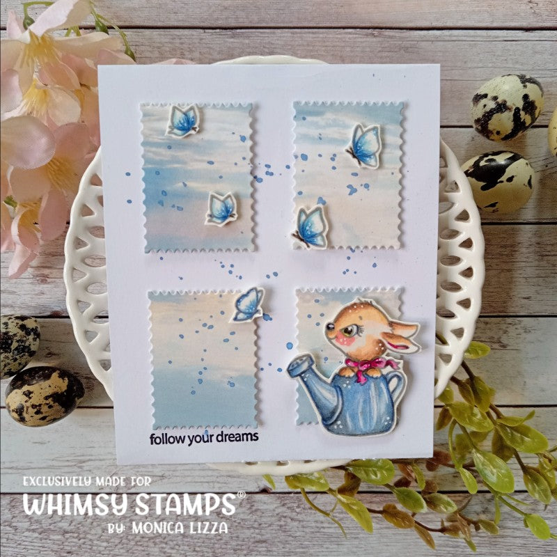 Bunnies in the Garden Clear Stamps - Whimsy Stamps