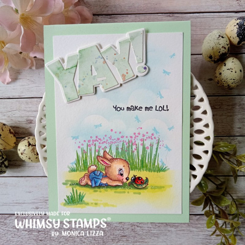 Bunnies in the Garden Clear Stamps - Whimsy Stamps