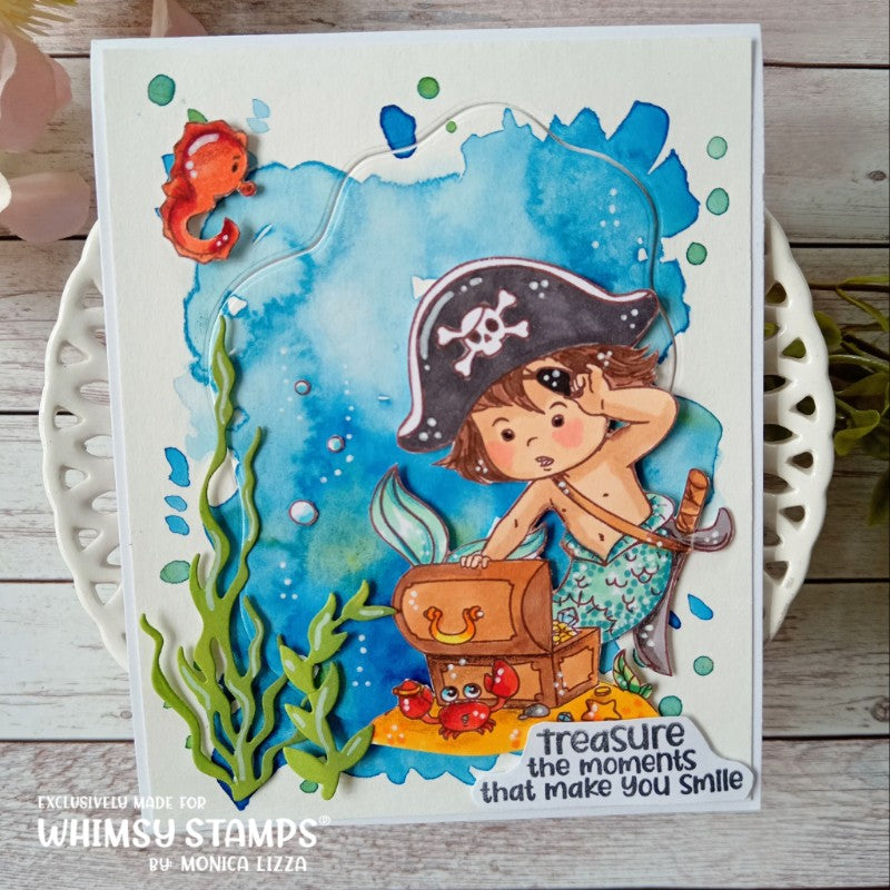 Mermaid Kids Boy Clear Stamps - Whimsy Stamps
