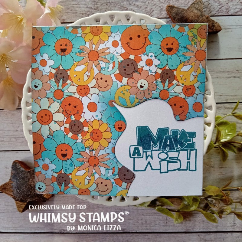 Birthday Sketch Clear Stamps - Whimsy Stamps