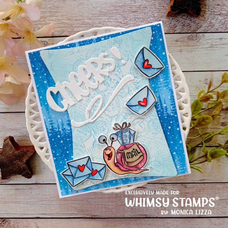 Snail Mail Clear Stamps - Whimsy Stamps