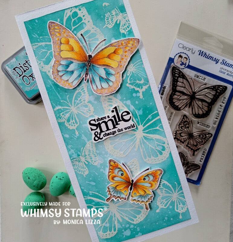 Butterflies Clear Stamps - Whimsy Stamps