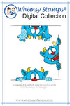 Monster Smiles - Digital Stamp - Whimsy Stamps