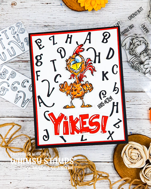Rowdy Rooster Clear Stamps - Whimsy Stamps