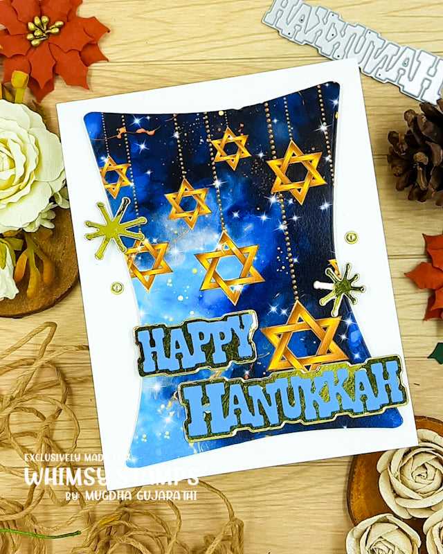 *NEW Happy Hanukkah Die Set - Whimsy Stamps