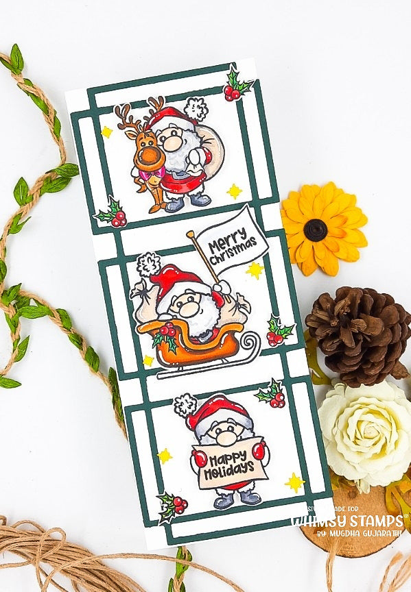 *NEW Santa Comes to Town Clear Stamps