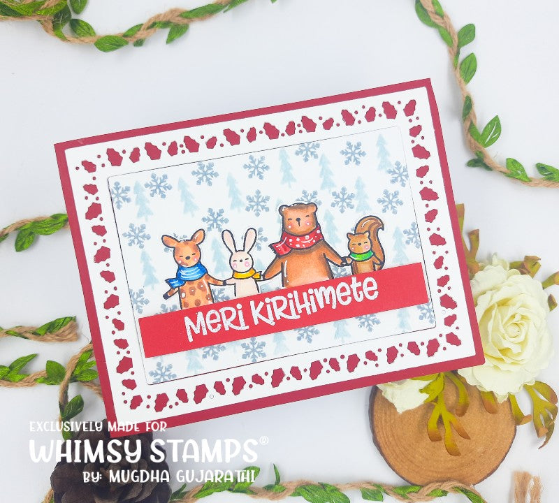 Merry Christmas Around the World Clear Stamps