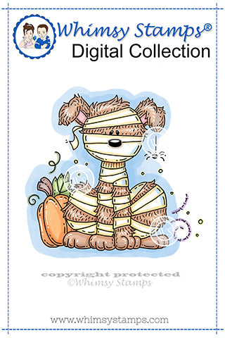 Mummy Dog - Digital Stamp - Whimsy Stamps