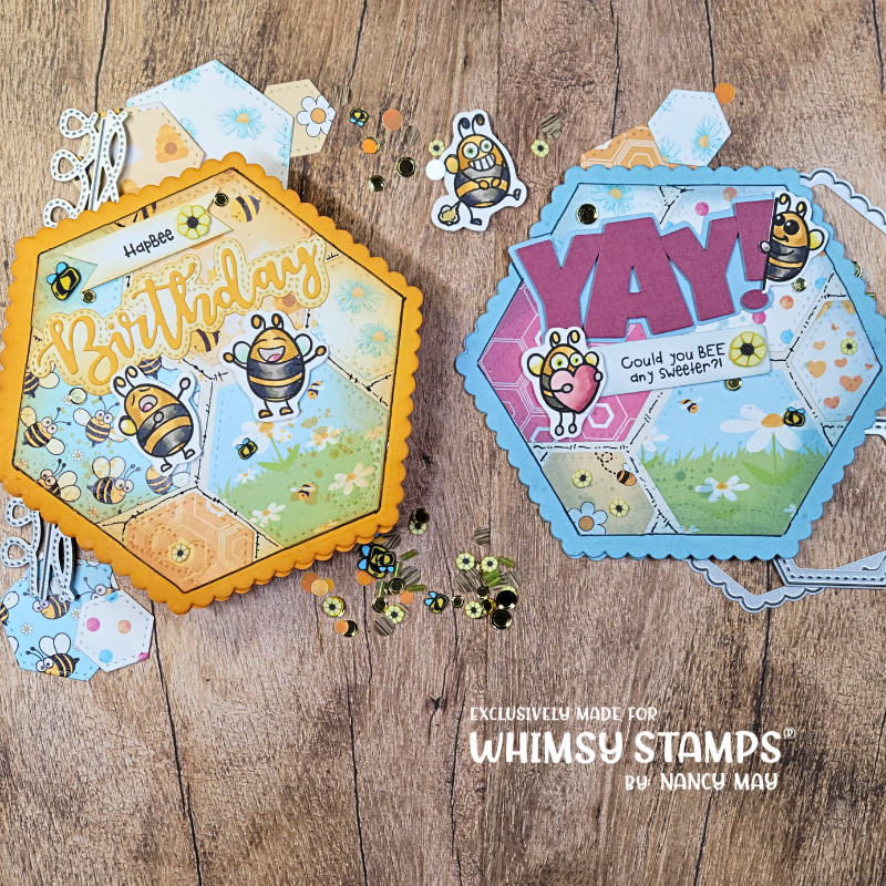 6x6 Paper Pack - Bizzy Bees - Whimsy Stamps