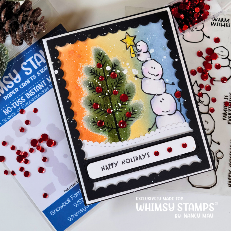 Snowball Family Clear Stamps - Whimsy Stamps