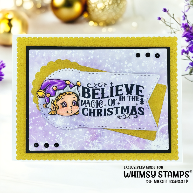 Terrific Tickets Believe Clear Stamps - Whimsy Stamps