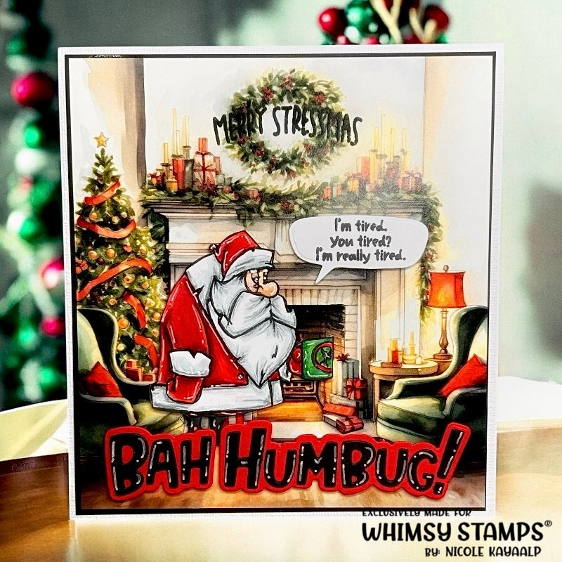 Bah Humbug! Word and Shadow Die Set