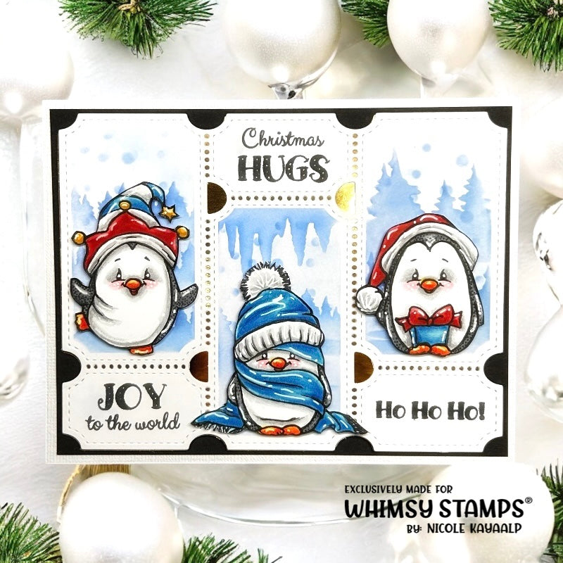 Penguin Winter Holiday Clear Stamps